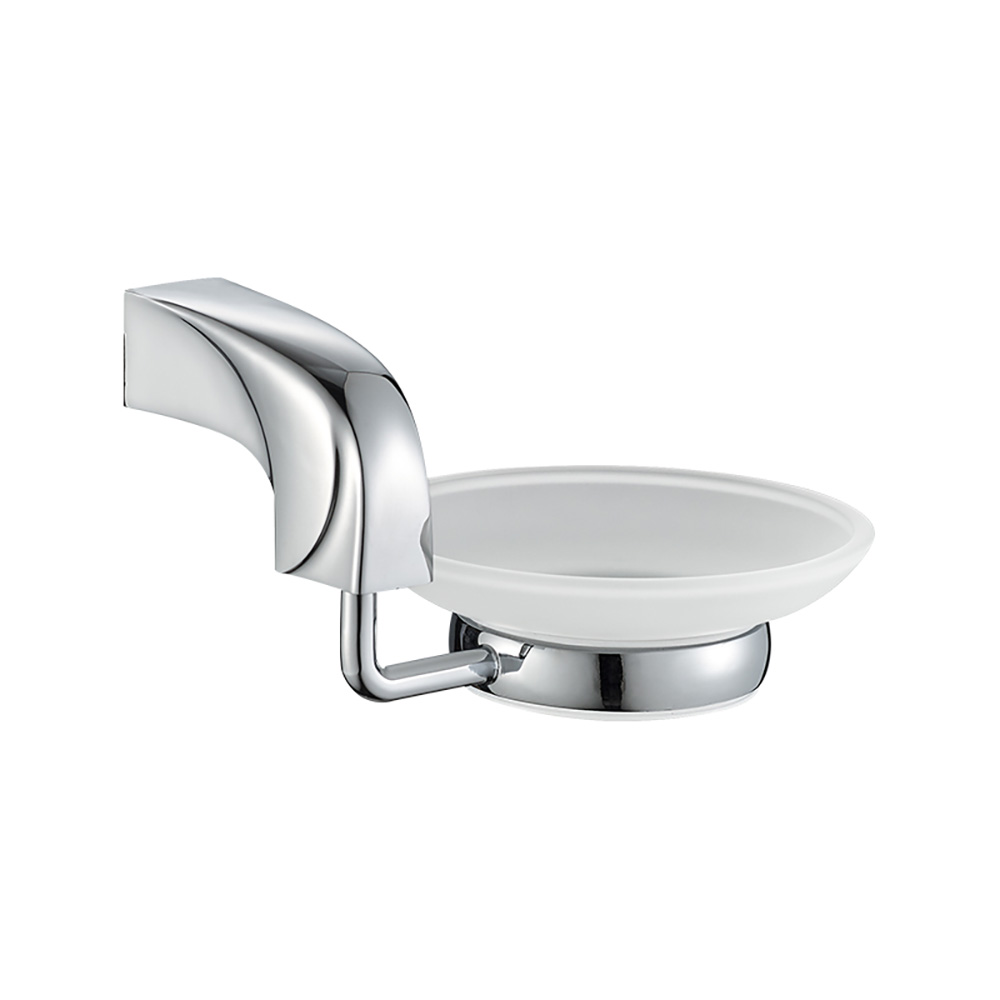 OJ-L20508J Lasinen saippua-astia pidikkeellä kylpyhuoneeseen ja keittiöön sinkkiseoksesta kylpyhuonetarvikkeet